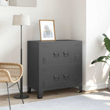 vidaXL Opbergkast industrieel 75x40x80 cm staal zwart