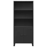 vidaXL Boekenkast industrieel 80x32x180 cm staal wit