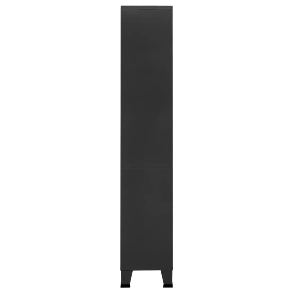 vidaXL Boekenkast industrieel 80x32x180 cm staal wit