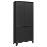 vidaXL Boekenkast industrieel 80x32x180 cm staal wit