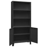 vidaXL Boekenkast industrieel 80x32x180 cm staal wit