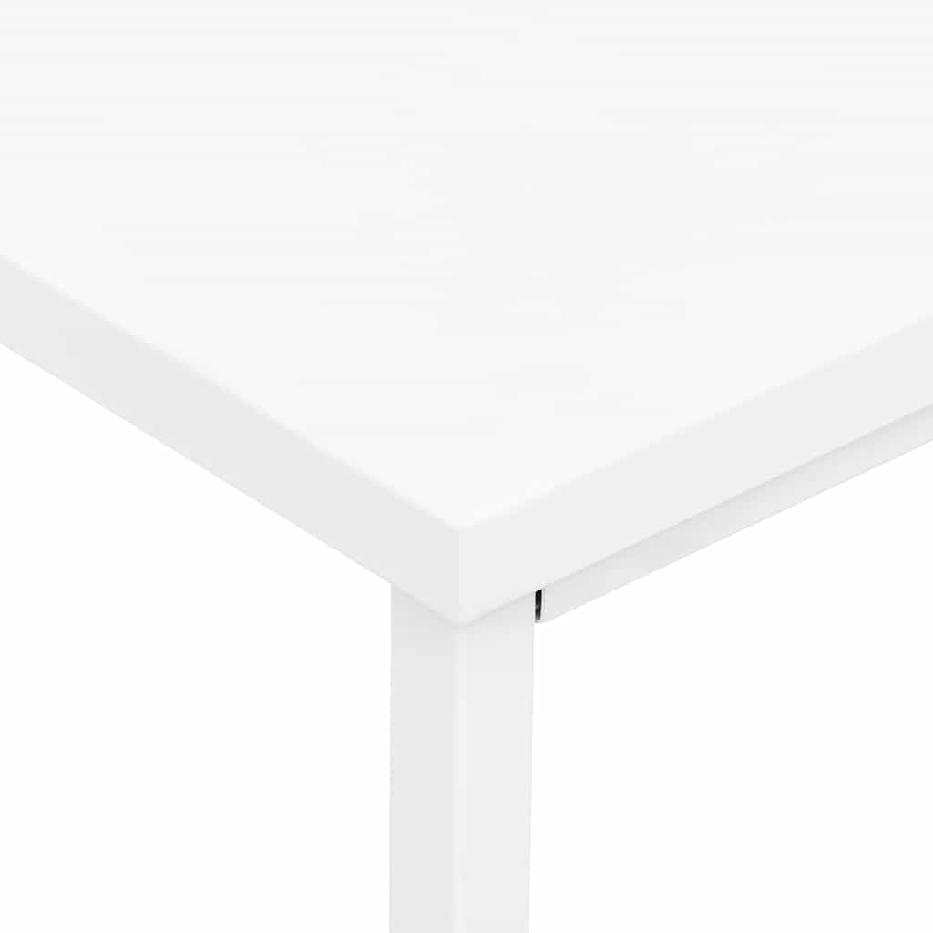 vidaXL Industrial Desk with Drawers 105x52x75 cm Steel White