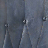 vidaXL Armchair real leather grey