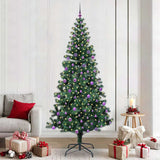 vidaXL Kunststof Voorverlichte Kerstboom Groen 120 cm PVC en Metalen