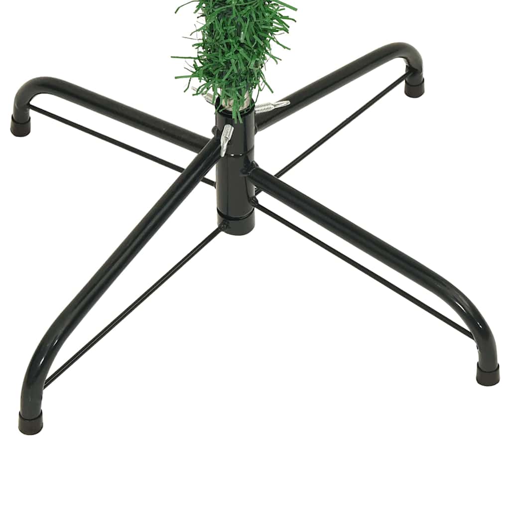 vidaXL Ondersteboven Kunstmatige Voorgelichte Kerstboom Groen 180 cm