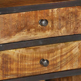 vidaXL Hoge kast 40x30x126 cm massief mangohout