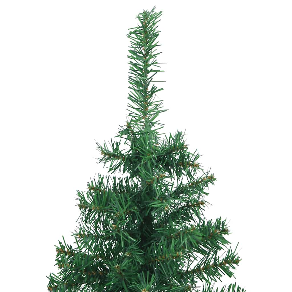 vidaXL Corner Artificial Christmas Tree with 300 LED Green 180 cm PVC and Metal