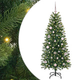vidaXL Kunstkerstboom met 150 LED met standaard Groen 120 cm PE en PVC