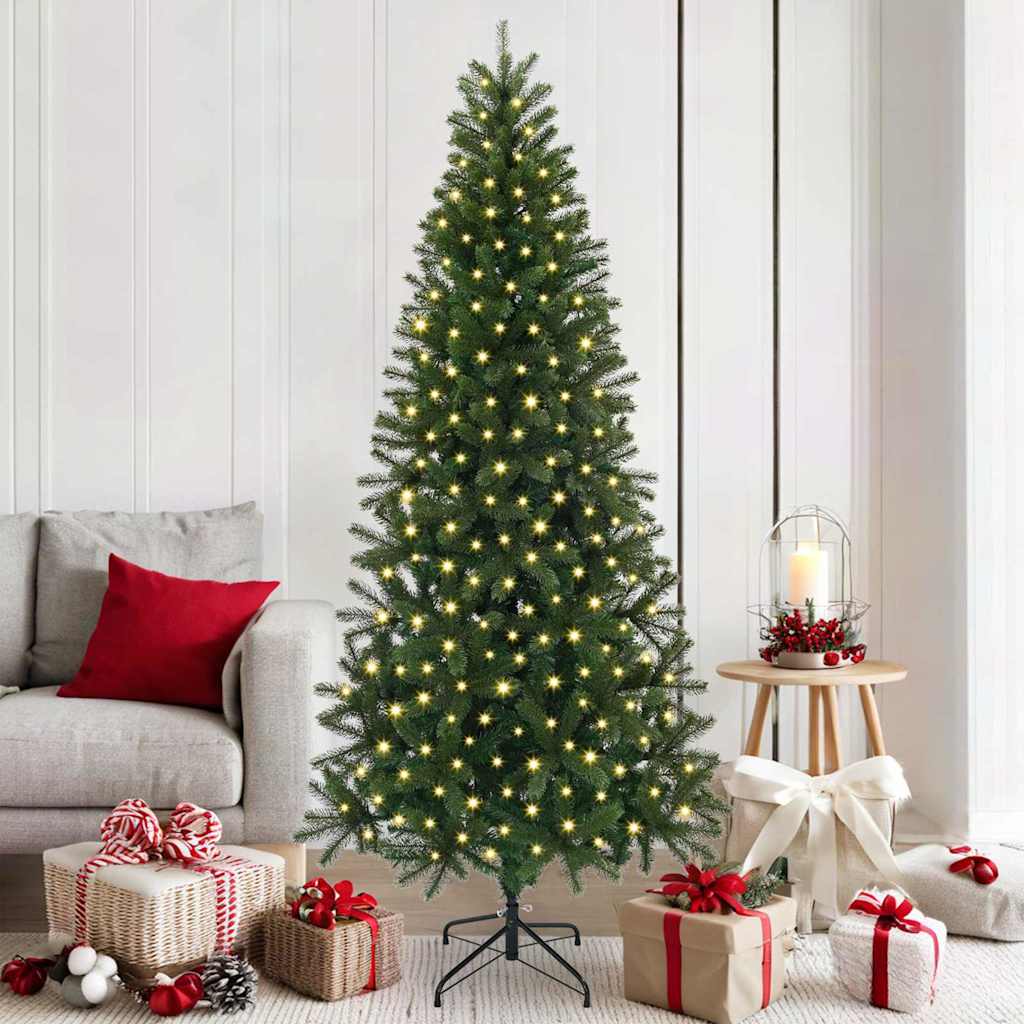 vidaXL Kunstkerstboom met 150 LED met standaard Groen 120 cm PE en PVC
