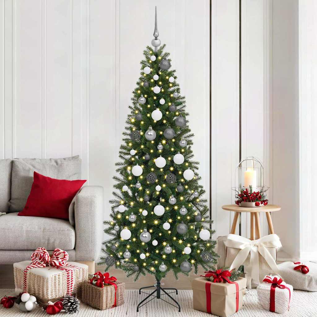 vidaXL Kunstkerstboom met 150 LED met standaard Groen 120 cm PE en PVC