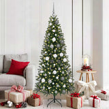 vidaXL Kunstkerstboom met 150 LED met standaard Groen 120 cm PE en PVC