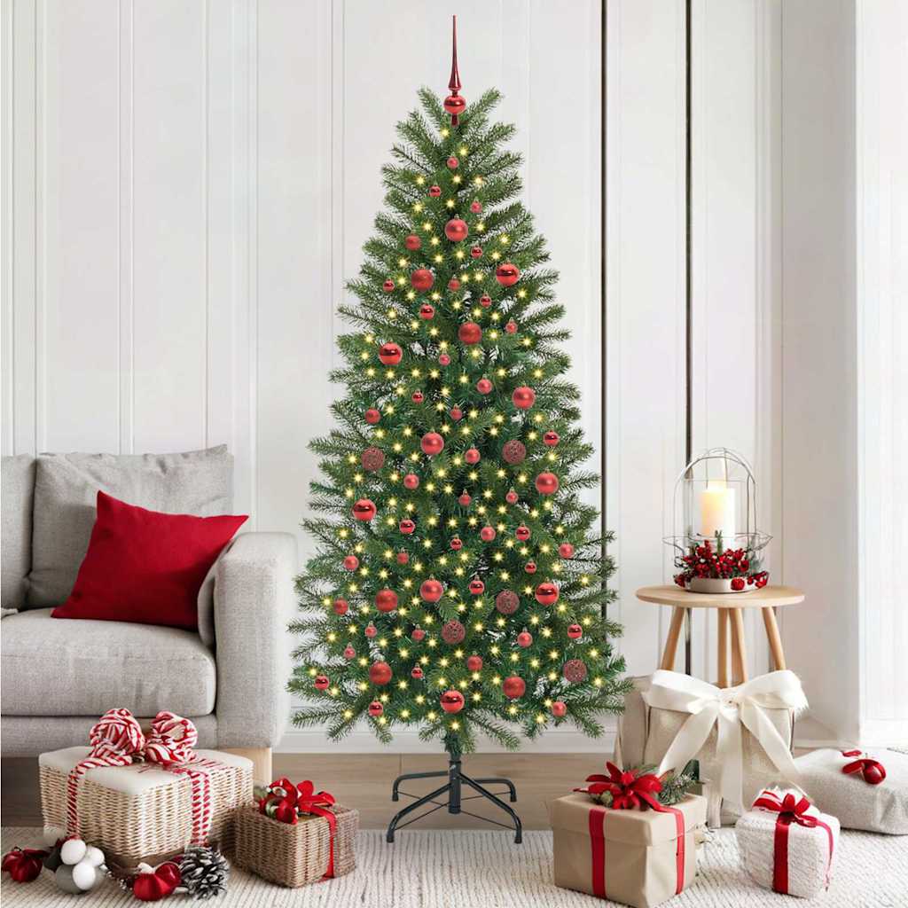 vidaXL Kunstkerstboom met 150 LED met standaard Groen 120 cm PE en PVC