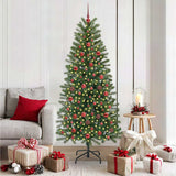 vidaXL Kunstkerstboom met 150 LED met standaard Groen 120 cm PE en PVC
