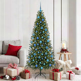 vidaXL Kunstkerstboom met 150 LED met standaard Groen 120 cm PE en PVC