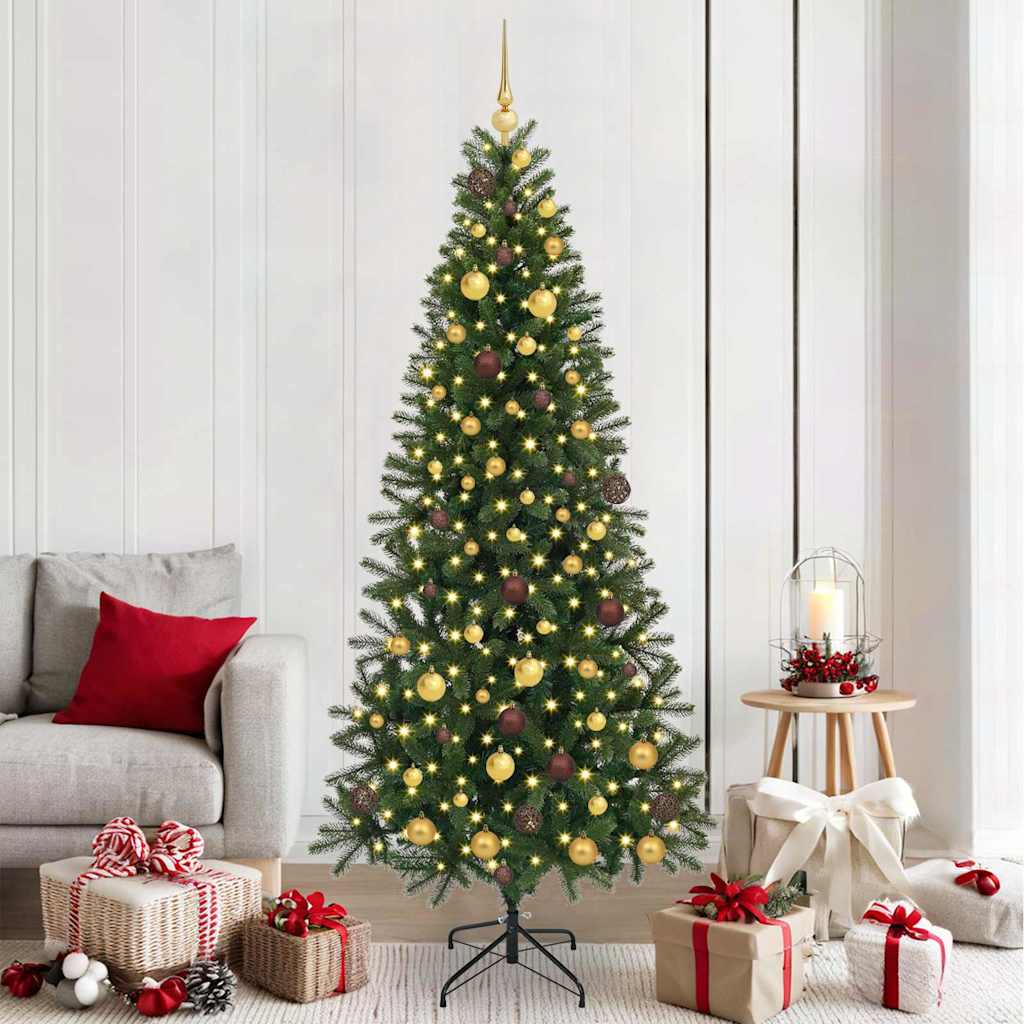 vidaXL Kunstkerstboom met 150 LED met standaard Groen 120 cm PE en PVC