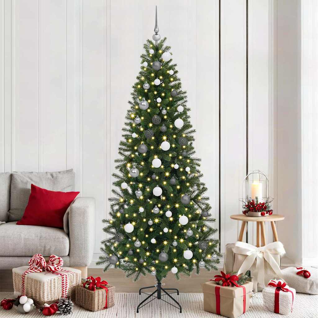 vidaXL Kunstkerstboom met 150 LED met standaard Groen 120 cm PE en PVC