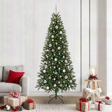 vidaXL Kunstkerstboom met 150 LED met standaard Groen 120 cm PE en PVC