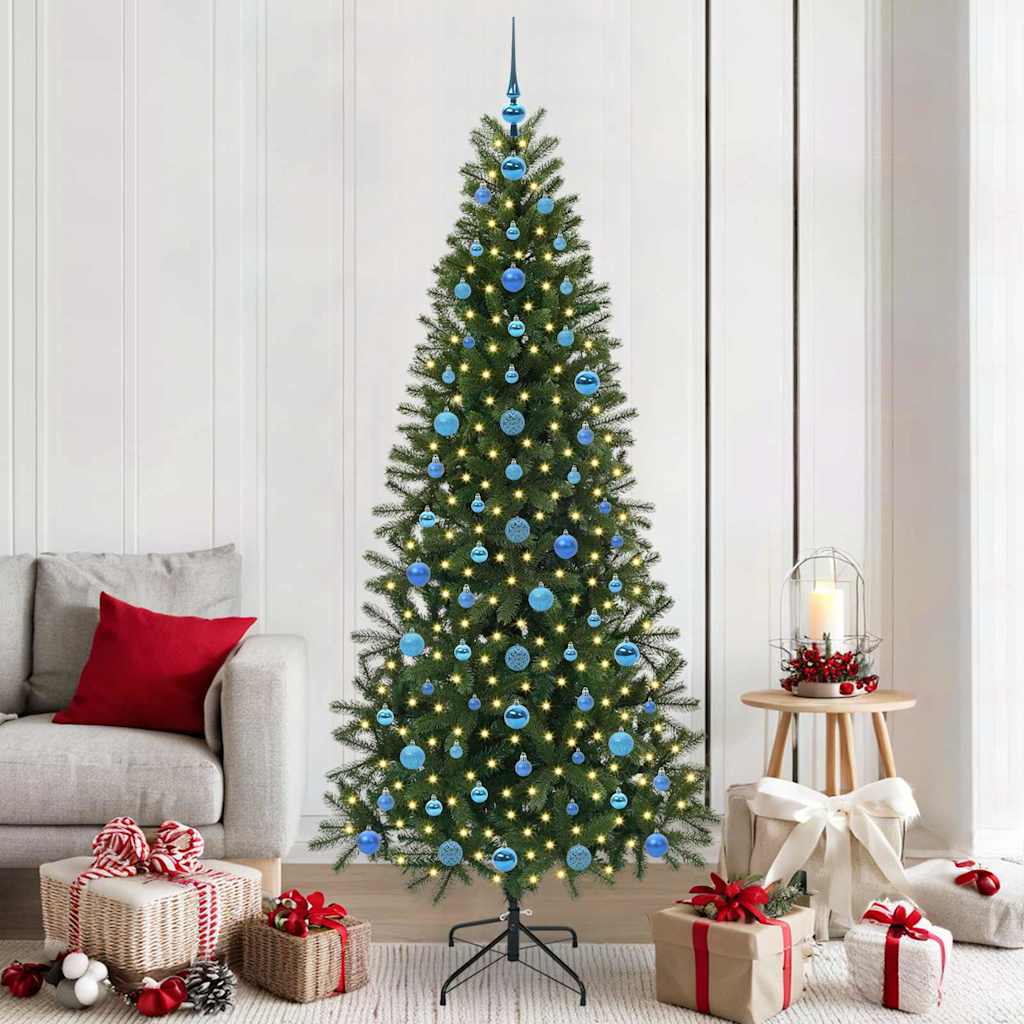 vidaXL Kunstkerstboom met 150 LED met standaard Groen 120 cm PE en PVC