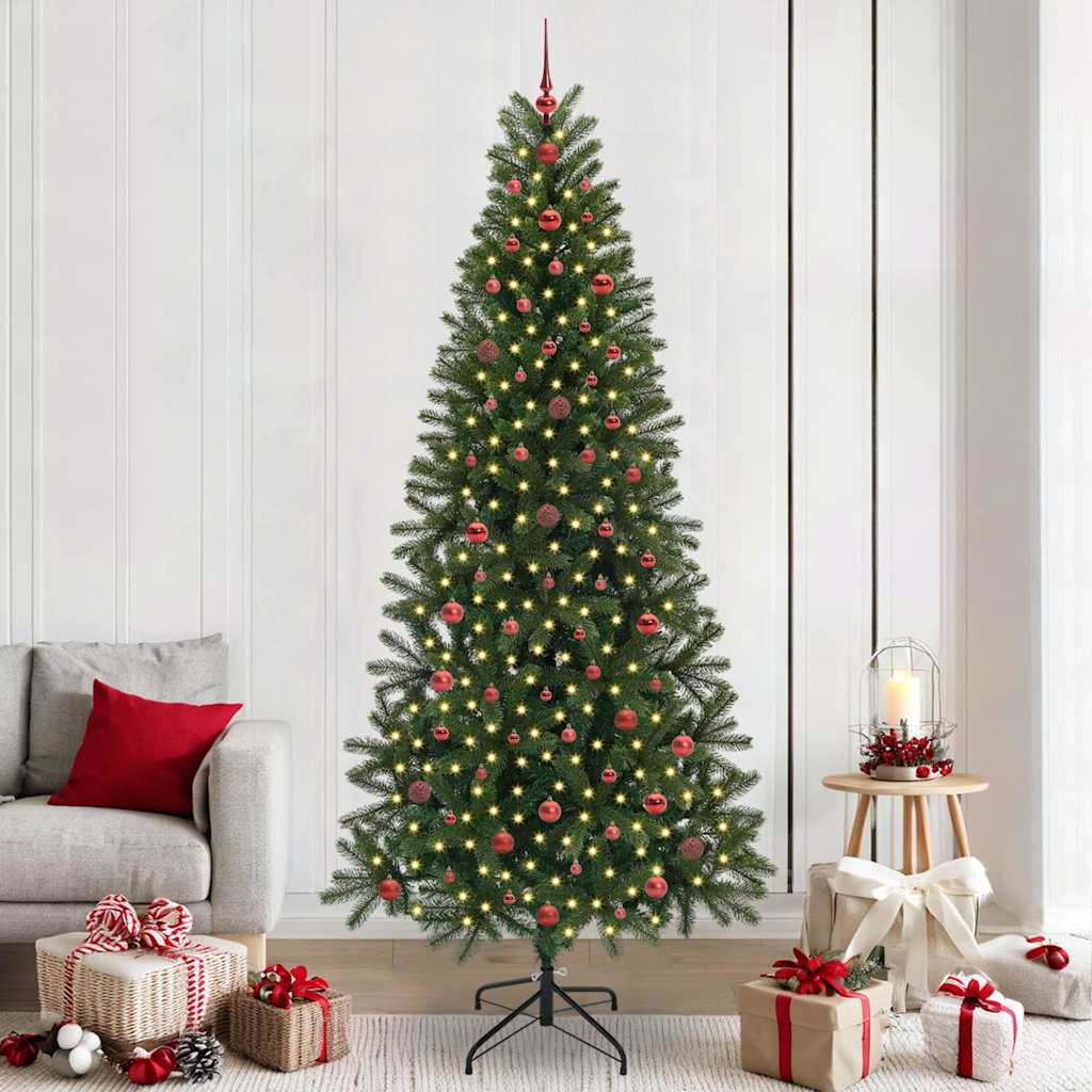 vidaXL Kunstkerstboom met 150 LED met standaard Groen 120 cm PE en PVC
