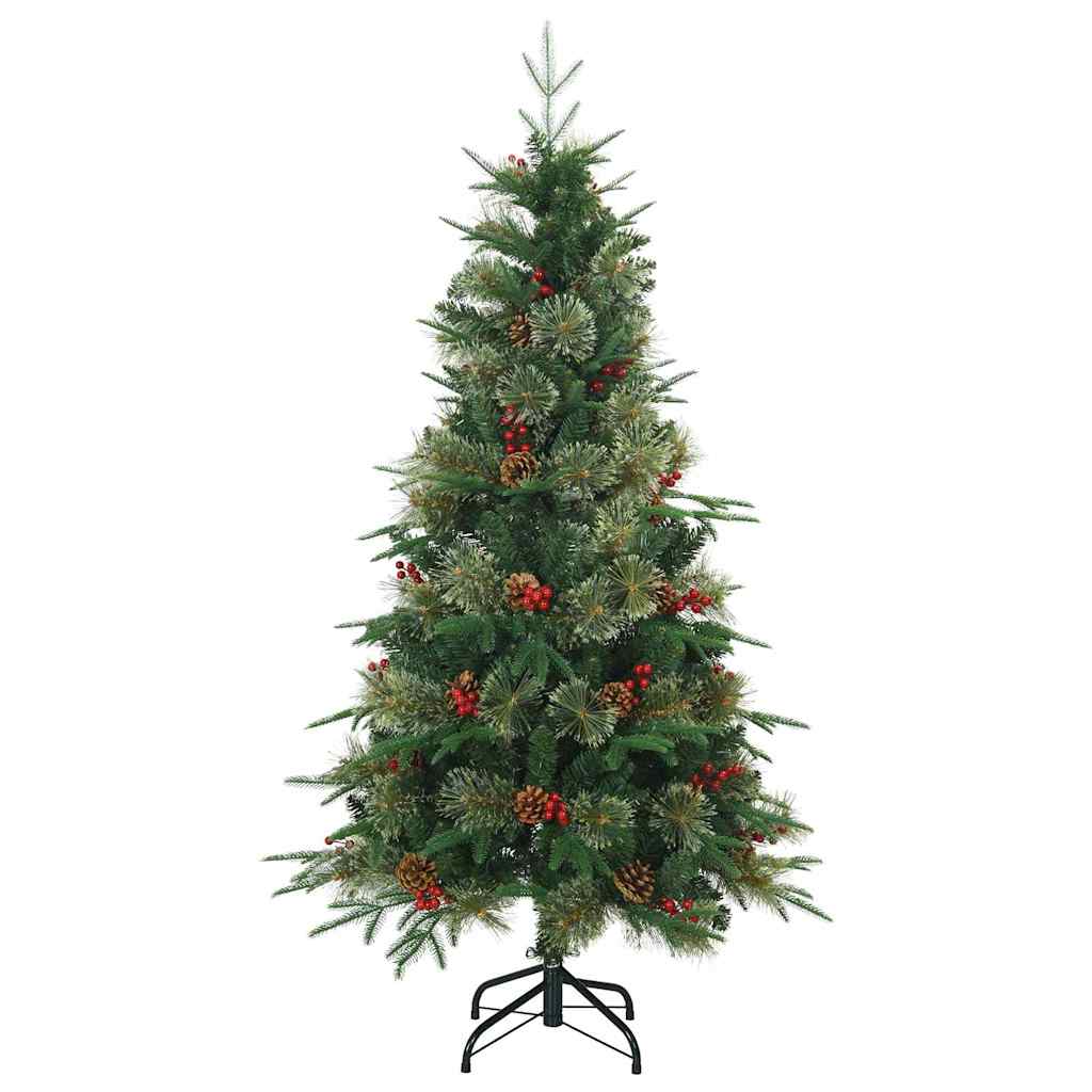 vidaXL Kunstmatige Hinged Kerstboom met 150 LED Groen 120 cm PE en PVC