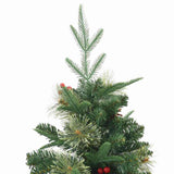 vidaXL Kunstmatige Hinged Kerstboom met 150 LED Groen 120 cm PE en PVC