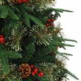 vidaXL Kunstmatige Hinged Kerstboom met 150 LED Groen 120 cm PE en PVC