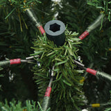 vidaXL Kunstmatige Hinged Kerstboom met 150 LED Groen 120 cm PE en PVC