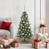 vidaXL Kunstmatige Hinged Kerstboom met 150 LED Groen 120 cm PE en PVC