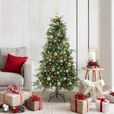 vidaXL Kunstmatige Hinged Kerstboom met 150 LED Groen 120 cm PE en PVC