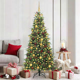 vidaXL Kunstmatige Hinged Kerstboom met 150 LED Groen 120 cm PE en PVC