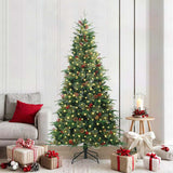 vidaXL Kunstmatige Hinged Kerstboom met 150 LED Groen 120 cm PE en PVC