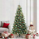 vidaXL Kunstmatige Hinged Kerstboom met 150 LED Groen 120 cm PE en PVC