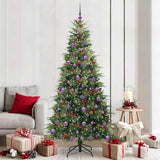 vidaXL Kunstmatige Hinged Kerstboom met 150 LED Groen 120 cm PE en PVC