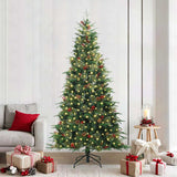 vidaXL Kunstmatige Hinged Kerstboom met 150 LED Groen 120 cm PE en PVC