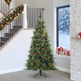 vidaXL Kunstmatige Hinged Kerstboom met 150 LED Groen 120 cm PE en PVC