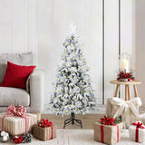 vidaXL Kunstmatige Hinged Kerstboom met 150 LED Groen 120 cm PE en PVC
