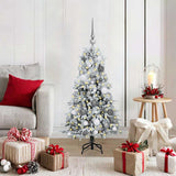 vidaXL Kunstmatige Hinged Kerstboom met 150 LED Groen 120 cm PE en PVC