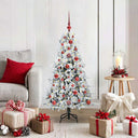 vidaXL Kunstmatige Hinged Kerstboom met 150 LED Groen 120 cm PE en PVC