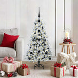 vidaXL Kunstmatige Hinged Kerstboom met 150 LED Groen 120 cm PE en PVC