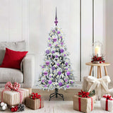 vidaXL Kunstmatige Hinged Kerstboom met 150 LED Groen 120 cm PE en PVC