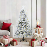 vidaXL Kunstmatige Hinged Kerstboom met 150 LED Groen 120 cm PE en PVC