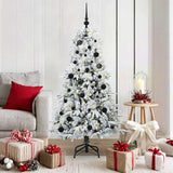 vidaXL Kunstmatige Hinged Kerstboom met 150 LED Groen 120 cm PE en PVC