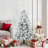 vidaXL Kunstmatige Hinged Kerstboom met 150 LED Groen 120 cm PE en PVC