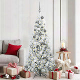 vidaXL Kunstmatige Hinged Kerstboom met 150 LED Groen 120 cm PE en PVC