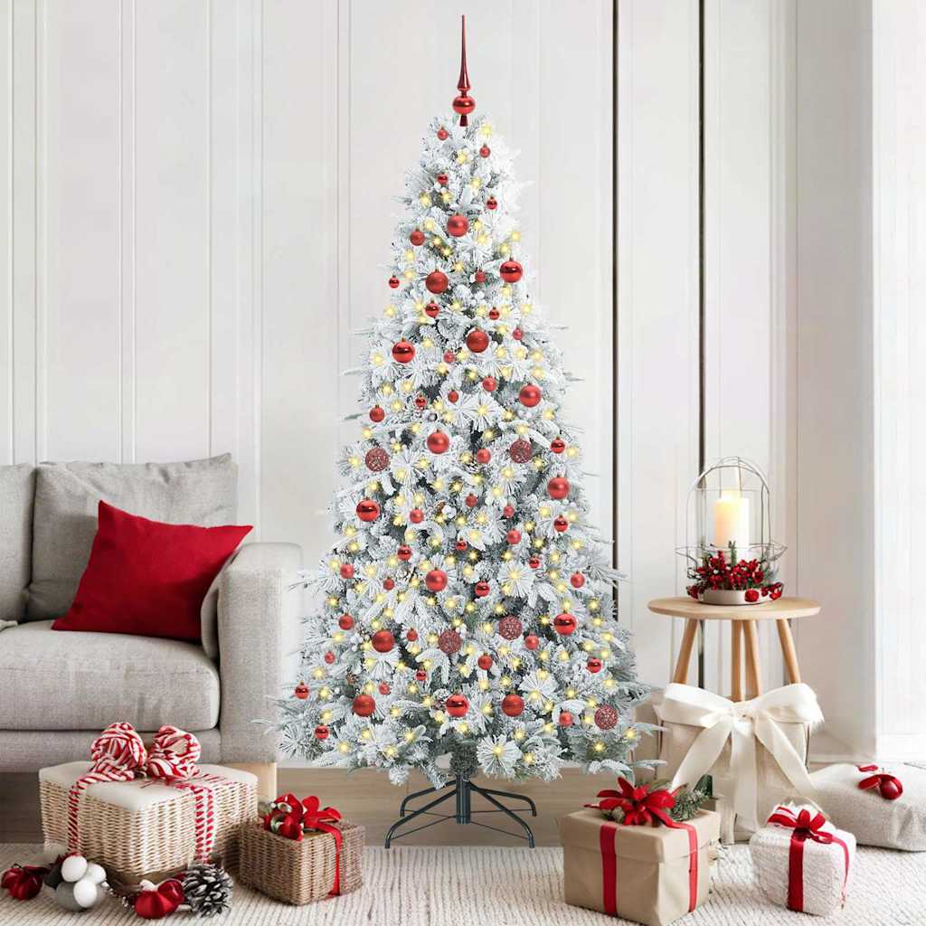 vidaXL Kunstmatige Hinged Kerstboom met 150 LED Groen 120 cm PE en PVC