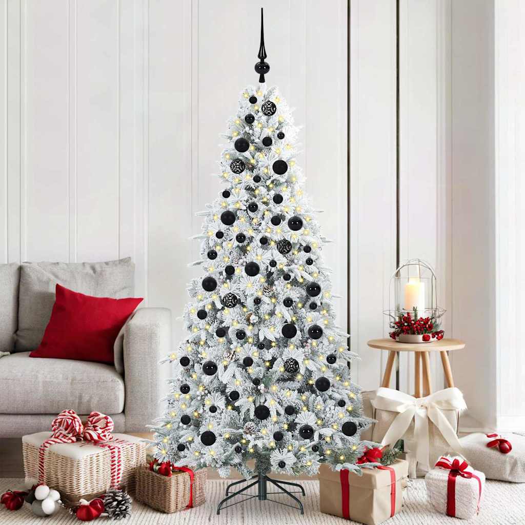 vidaXL Kunstmatige Hinged Kerstboom met 150 LED Groen 120 cm PE en PVC