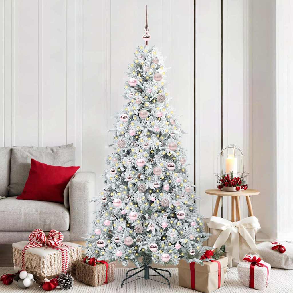 vidaXL Kunstmatige Hinged Kerstboom met 150 LED Groen 120 cm PE en PVC