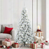 vidaXL Kunstmatige Hinged Kerstboom met 150 LED Groen 120 cm PE en PVC