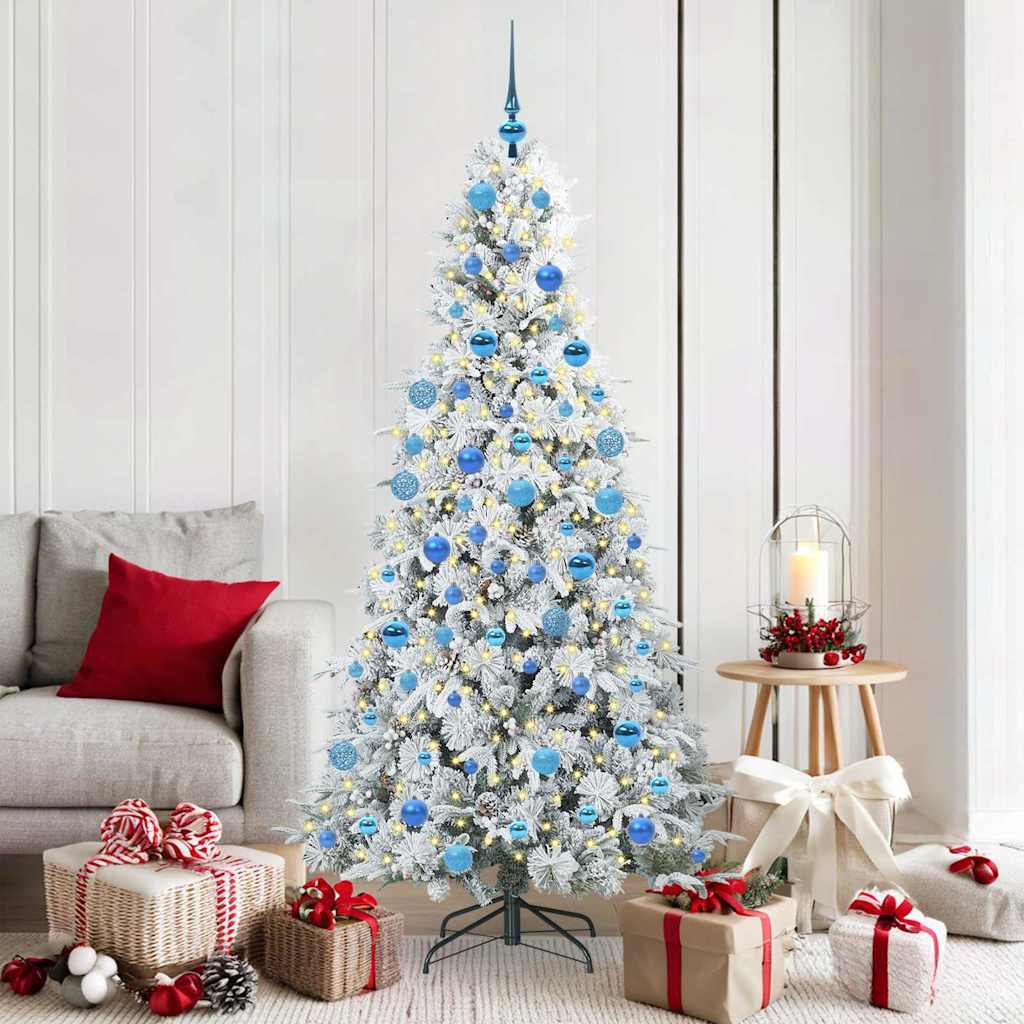vidaXL Kunstmatige Hinged Kerstboom met 150 LED Groen 120 cm PE en PVC