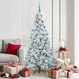 vidaXL Kunstmatige Hinged Kerstboom met 150 LED Groen 120 cm PE en PVC